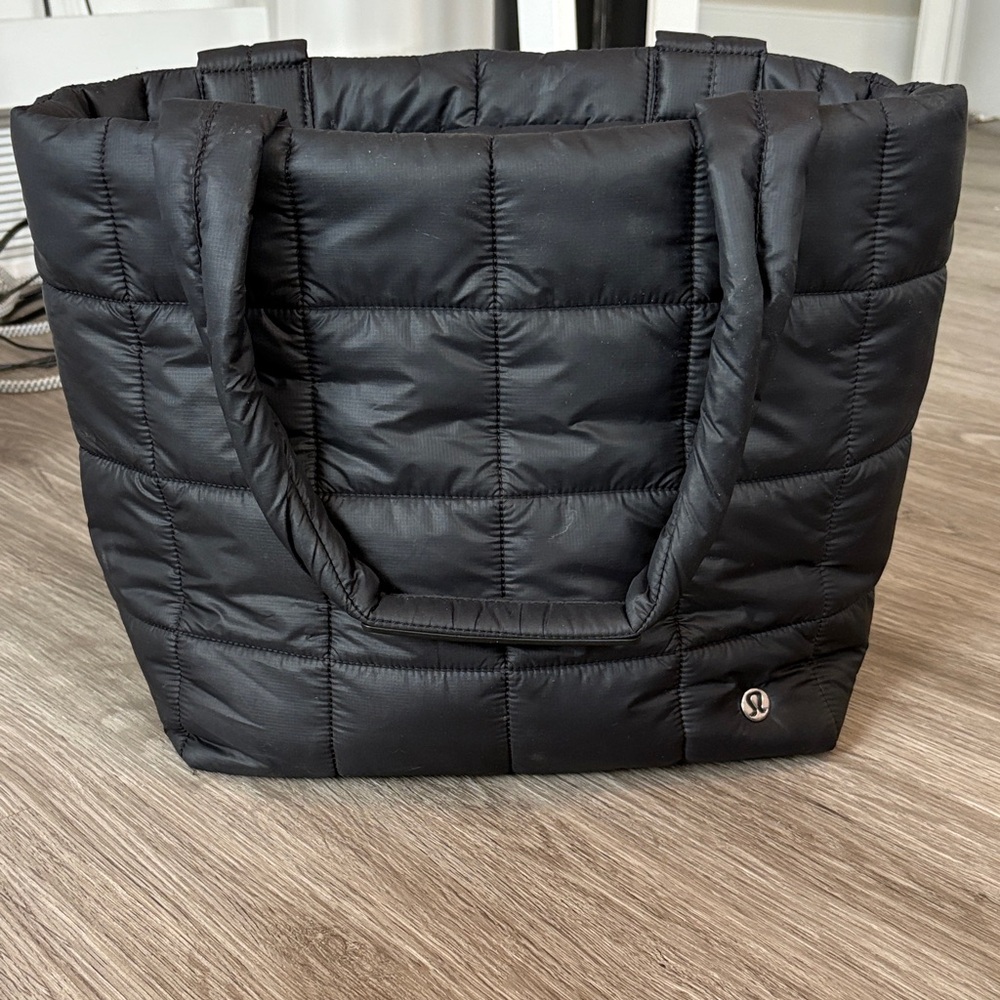 lululemon athletica Quilted Grid Black Tote 12L